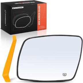 A-Premium Left Driver Side Heated Mirror Glass Replacement Compatible with Dodge Journey 2009-2020 - Exterior Side View Flat Mirror with Backing Plate, Replace # 68045693AA, 68045691AA