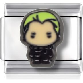 Draco Malfoy Italian Charm, Harry Potter Italian Charm. 9mm Charm compatible with Italian Charm Bracelets, Stainless Steel