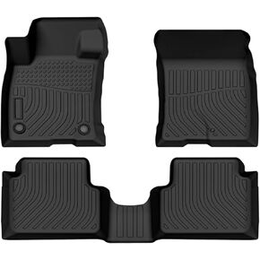 Cartist Floor Mats Custom Fit for 2022 2023 2024 2025 Ford Maverick (Only for Hybrid) All Weather Floor Liners Front & 2nd Row TPE Black