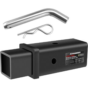 Trailer Hitch Receiver Extender Adapter Reducer Sleeve Set by Fetechmate, 3" to 2", 3" to 2-1/2", 2-1/2" to 2" Carbon Steel Extender Towing Trailer Hitch Receiver with Pin & Clip