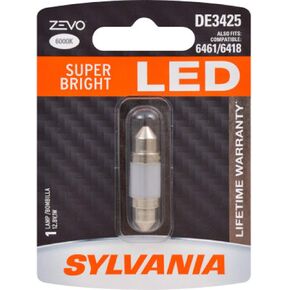SYLVANIA - DE3425 36mm ZEVO LED Festoon White Bulb - Bright LED Bulb, Ideal for Interior Lighting - Map, Dome, Trunk, Cargo and License Plate (Contains 1 Bulb)
