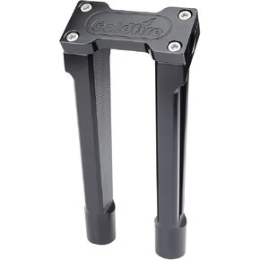 Motorcycle Handlebar Risers for H-D 1" Handlebar, Aluminium Pullback Challenger Risers with One Piece Top Clamp, Compatible with Hayley Sportster, Dyna, Softail (10 inch)