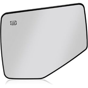 Left Driver Side View Mirror Glass Replacement for Ford Explorer Ranger 2006-2010 Mercury Mountaineer Replaces 6L5Z17K707B 6L2Z17K707F 6L2Z17K707E FO1324113 Mirror Glass with Backing Plate