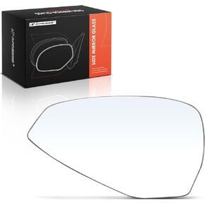 A-Premium Left Driver Side Heated Mirror Glass with Backing Plate - Compatible with Audi A4 2017-2020, A4 allroad 2017-2021, A4 Quattro 2017-2021, A5 Quattro 2018-2021, A5 Sportback 2018-2021, S4, S5