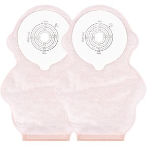 10pcs Kids Colostomy Bag Stoma Bag Disposable Children Drainable Ostomy Bag with Hook & Loop Closure Baby Feces Collection Fistula Bag for Surgery Stoma Care