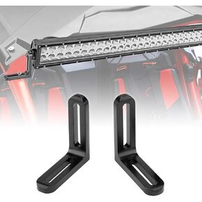 DaSen Upper Roof Bracket Adjustable Windshield Mount for 40"-42" Curved/Straight LED Light Bar Compatible with Can-Am Maverick X3 MAX UTV 2017-2024