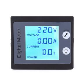 AC Power Meter Digital Monitoring Multimeter Ammeter 100A 80-260V Voltmeter Energy Voltage Current Electrical Tester with CT