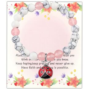 BAUNA Ladybug Bracelet Good Luck Gift for Ladybug Fan Always Remember You Are Stronger