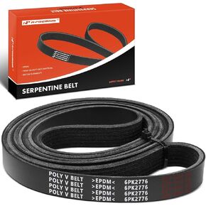 A-Premium Engine Serpentine Drive Belt Compatible with Chevy, GMC, Pontiac, Saturn & Blue Bird Cars - Silverado 2500 3500 HD, Malibu, Impala, Sierra 2500 3500 HD, Vision School Bus, Aura, Vue & More