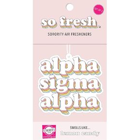 Alpha Sigma Alpha - Retro Air Freshener - 2/Pack
