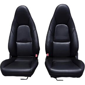 Sierra Auto Tops Seat Cover Replacement Kit for Mazda Miata MX5 2001-2005, Leatherette, Black, Pair