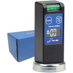 Camber Gauge Digital Wheel Alignment Tool, -90° to +90°, Caster Camber Gauge with Magnet Base, LCD Display & Reset Key