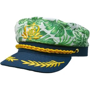 Captain Hat, Sailor Hat, Boat Hat, Navy Marine Admiral for Women Men Halloween Costumes Accessory