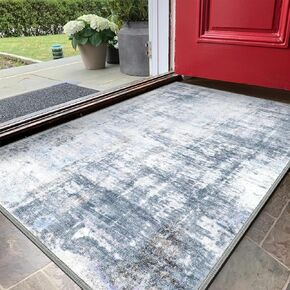 Door Mat, Front Indoor Doormat 24"x36" Non Slip Entryway Rug Indoor, Washable Small Rug for Entrance Bedroom Kitchen Bathroom Laundry Low Profile Throw Rug(2x3 Feet)