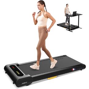 Walking Pad with Incline, Under Desk Treadmill for Home Office, 2.5HP Portable Treadmills with Panel & Remote Control, 4 in 1 Walking Running Machine Manual Incline, Compact Treadmill 265LB Capacity