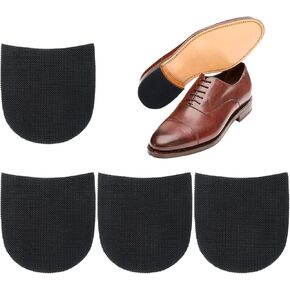 4pcs Non-Slip Shoe Heel Pads, Shoes Bottom Repair Rubber Heels 3.5mm Thickness Anti-Slip Shoe Grips Cushion Sole Protector Heel Repair Replacement for Men Woman
