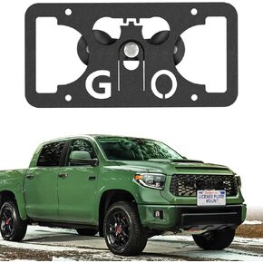 No Drill Front License Plate Bracket Mount Kit Compatible with Toyota Tundra 2022-2024 | Installs in Seconds，Front Bumper License Plate Mounting Kit