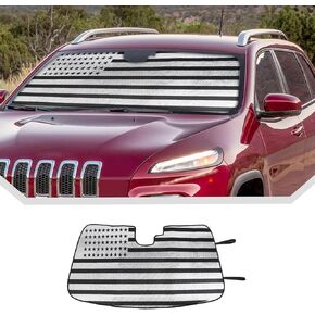 Car Windshield Sunshade, Front Window Sun Shade Foldable Sun Visor Sunscreen for Jeep Cherokee 2014 2015 2016 2017 2018 2019