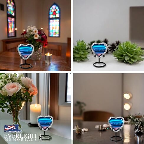 Cremation Urns for Human Ashes - Wooden Legacy Large Decorative Urn for Adult Men & Women - Burial Urns for Adult Human Ashes in Saudi Arabia