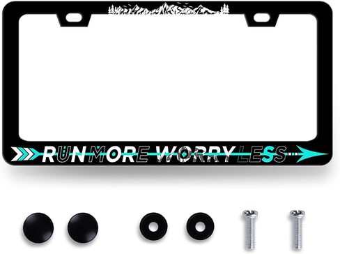 Piano Music License Plate Frame Music Notes License Plate Holder Stainless Steel Front and Rear Car Tags Auto Parts Funny License Plate Decoration with Screws for Men Women s 12.2"x 6.2" in Saudi Arabia