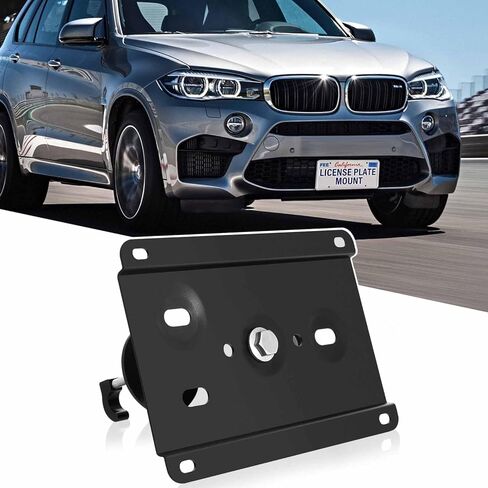 Front License Plate Bracket No Drill Car Front Bumper Tow Hook Mount Bracket Adapter Fits for BMW M2 M3 M4 M5 M6 X5M X6M or M-Sport M135i M235i M328i M335i M4xx M5xx Series M-Sport X5 X6, etc in Saudi Arabia