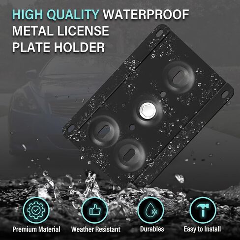 Front License Plate Bracket No Drill Car Front Bumper Tow Hook Mount Bracket Adapter Fits for BMW M2 M3 M4 M5 M6 X5M X6M or M-Sport M135i M235i M328i M335i M4xx M5xx Series M-Sport X5 X6, etc in Saudi Arabia