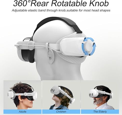 Paminara's Ultimate Lightweight Comfort Head Strap - Crafted for Meta Quest 3/3s, Embracing Effortless Adjustability & Unmatched Lightness, Seamlessly Compatible with Oculus Quest 3/3s in Saudi Arabia