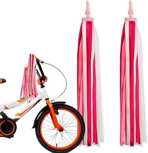 Rainbow Bike Streamers Baby Shower Bike Handlebar Tassels Holiday Bicycle Handlebar Streamer Multi-Colored Bike Handle Ribbon Tassels for Bicycle Ornaments Birthday Wedding Decorations in Kuwait