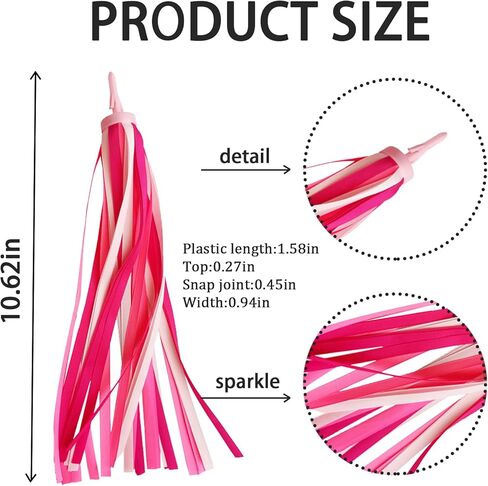 Rainbow Bike Streamers Baby Shower Bike Handlebar Tassels Holiday Bicycle Handlebar Streamer Multi-Colored Bike Handle Ribbon Tassels for Bicycle Ornaments Birthday Wedding Decorations in Kuwait