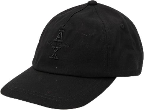 Armani Exchange Men's Cotton Twill Baseball Hat with Stacked Ax Logo in Saudi Arabia