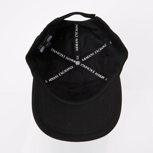 Armani Exchange Men's Cotton Twill Baseball Hat with Stacked Ax Logo in Saudi Arabia
