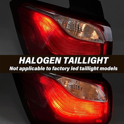Tail Light Assembly Compatible with Chevy Equinox 2018 2019 2020 Halogen Type Rear Outer Tail Lamp Left Driver Side, Replaces# 84769835, GM2804132 in Kuwait