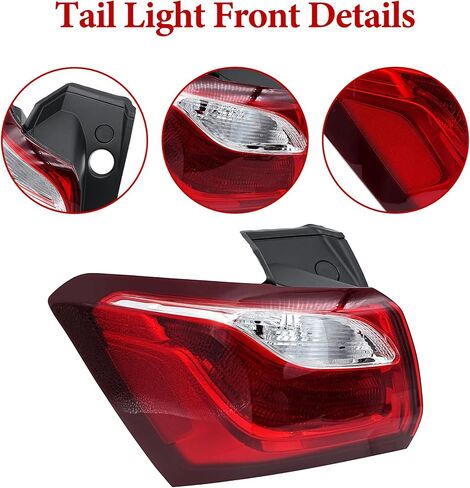 Tail Light Assembly Compatible with Chevy Equinox 2018 2019 2020 Halogen Type Rear Outer Tail Lamp Left Driver Side, Replaces# 84769835, GM2804132 in Kuwait