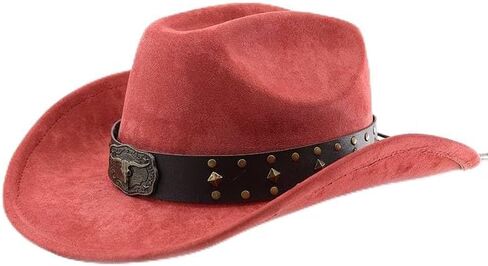 LIDHAY Cowboy Hat for Women Men with Shapeable Wide Brim Western Suede Hat for Cowboys and Cowgirls in Saudi Arabia