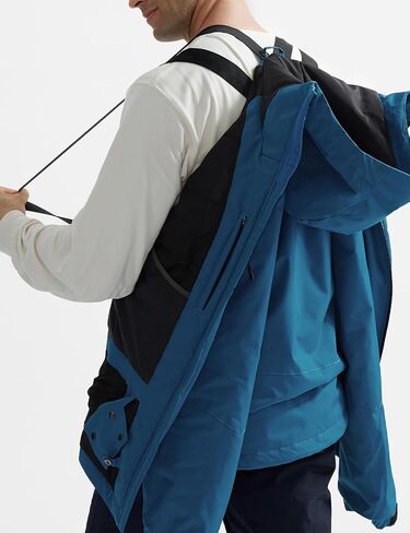 GEMYSE Men's Ski Jacket Warm Winter Snow Coat Waterproof Mountain Windbreaker Jacket for Snowboarding Hiking in Kuwait