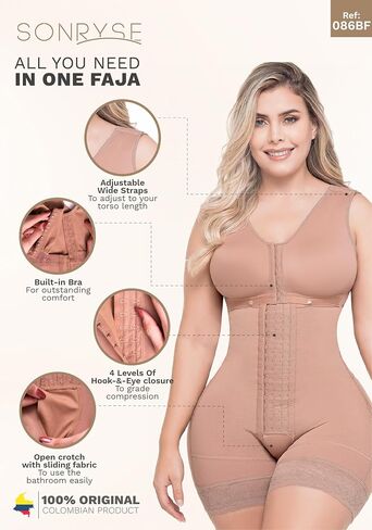 Sonryse Faja Colombianas Post Surgery Compression Garment Stage 2 Fajas Reductoras y Moldeadoras in Kuwait