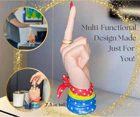 LED Finger Decoration - Superhero Themed - Funny Birthday Gift, Fun Gift, Funny Gifts, Funny Figurines - Fun Office Decor & Paperweight, Middle Hand Gesture Finger Decoration in Saudi Arabia