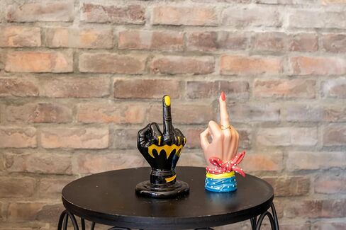 LED Finger Decoration - Superhero Themed - Funny Birthday Gift, Fun Gift, Funny Gifts, Funny Figurines - Fun Office Decor & Paperweight, Middle Hand Gesture Finger Decoration in Saudi Arabia