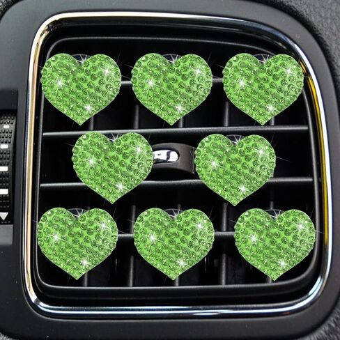 4pcs/Set Bling Bling Car Fragrance Crystal Sunflower Car Diffuser Air Freshener with Vent Clips in Saudi Arabia