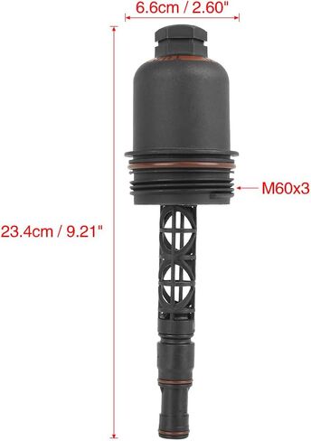 X AUTOHAUX Car Oil Engine Filter Housing Cap Cover for Mercedes-Benz C250 SLK250 2012-2015 in Saudi Arabia