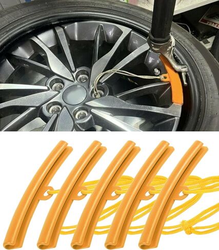 5PCS Rim Protector,Wheel Rim Protector,Car Accessories Wheel Protectors Rim,Car Tire Changing Rim Protector,Tire Replacement Rim Edge Protector Tool,Wheel Changing Rim Savers for Car (Red) in Saudi Arabia
