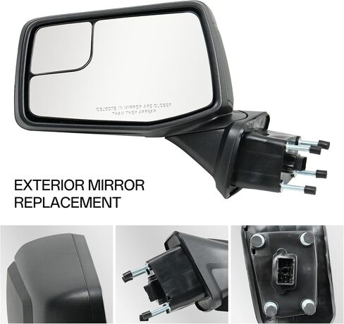 Passenger Right Side Door Mirror for 2019-2024 Chevy Silverado 1500, with Heated Power and Convex Blind Spot Glass Temperature Sensor Manual Folding, Replace#GM1321583(7 Pins) in Kuwait