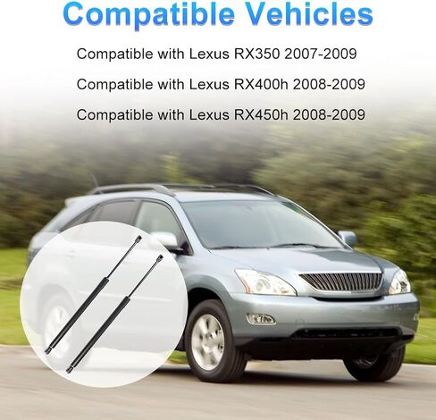يدعم رفع الباب الخلفي للباب الخلفي دعامات الصدمات المتوافقة مع Lexus RX350 2007-2009 RX400h RX450h 2008-2009 لاستبدال ‎SG229033 6135 68950-0E021 in Kuwait