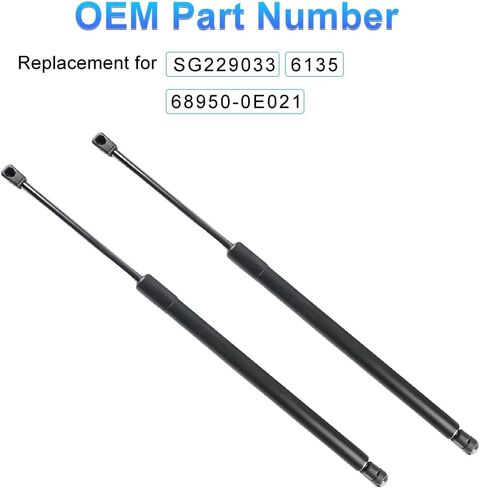 يدعم رفع الباب الخلفي للباب الخلفي دعامات الصدمات المتوافقة مع Lexus RX350 2007-2009 RX400h RX450h 2008-2009 لاستبدال ‎SG229033 6135 68950-0E021 in Kuwait