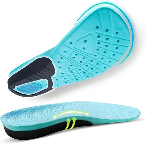 OrthoComfoot Wide Plantar Fasciitis Inserts for Women, Breathable Comfort Arch Support Insoles for Diabetes & Flat Feet, 240LBS+ Heavy-Duty Adjustable TPU, Work Boot Orthotic Insoles, Size 7 Women in Saudi Arabia
