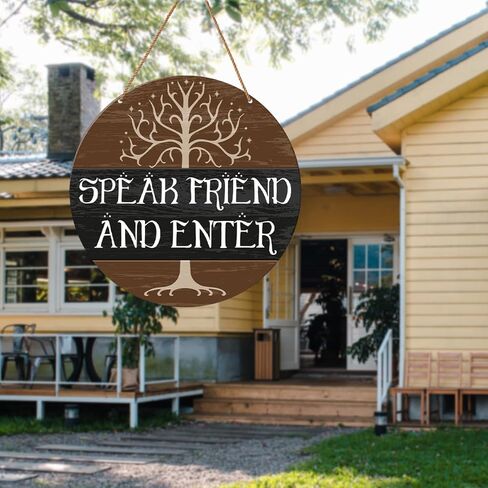 لا يوجد علامة التماس للباب الأمامي، علامة معلقة خشبية غير مرحب بها للمنزل الباب الأمامي الشرفة ديكور ريفي الجدار الديكور in Kuwait