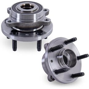 Front Wheel Hub Bearing Assembly 2 PCS Compatible for 2009-2016 Ford Flex Taurus, Compatible for 2009-2016 Lincoln MKS MKT 5 Lugs Replace 513275