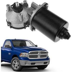 Front Windshield Wiper Motor Compatible with Ram 1500 2500 3500 4500 5500 2011-2017 | Ram 1500 2009-2010 Replace 4-Pin Wiper Motor 68050422AA, 68050422AC