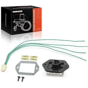 A-Premium HVAC Blower Motor Resistor with Wire Harness Kit Compatible with Mitsubishi Vehicles - Lancer 2002-2007, Lancer 2013-2016 2.0L - Replace# MR568591