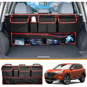 Back Seat Organizer Compatible with 2021-2025 Nissan Rogue Cargo Liner Accessories Storage Bag All-Weather Protector for Nissan Rogue (no Sport Model)